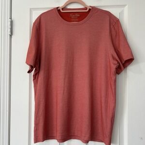 Tasso Elba Men's Size Large Supima Cotton Short Sleeve Shirt Red EUC T-shirt
